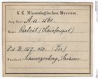 Etiketten zu Calcit (NHMW-MIN-Aa1561)